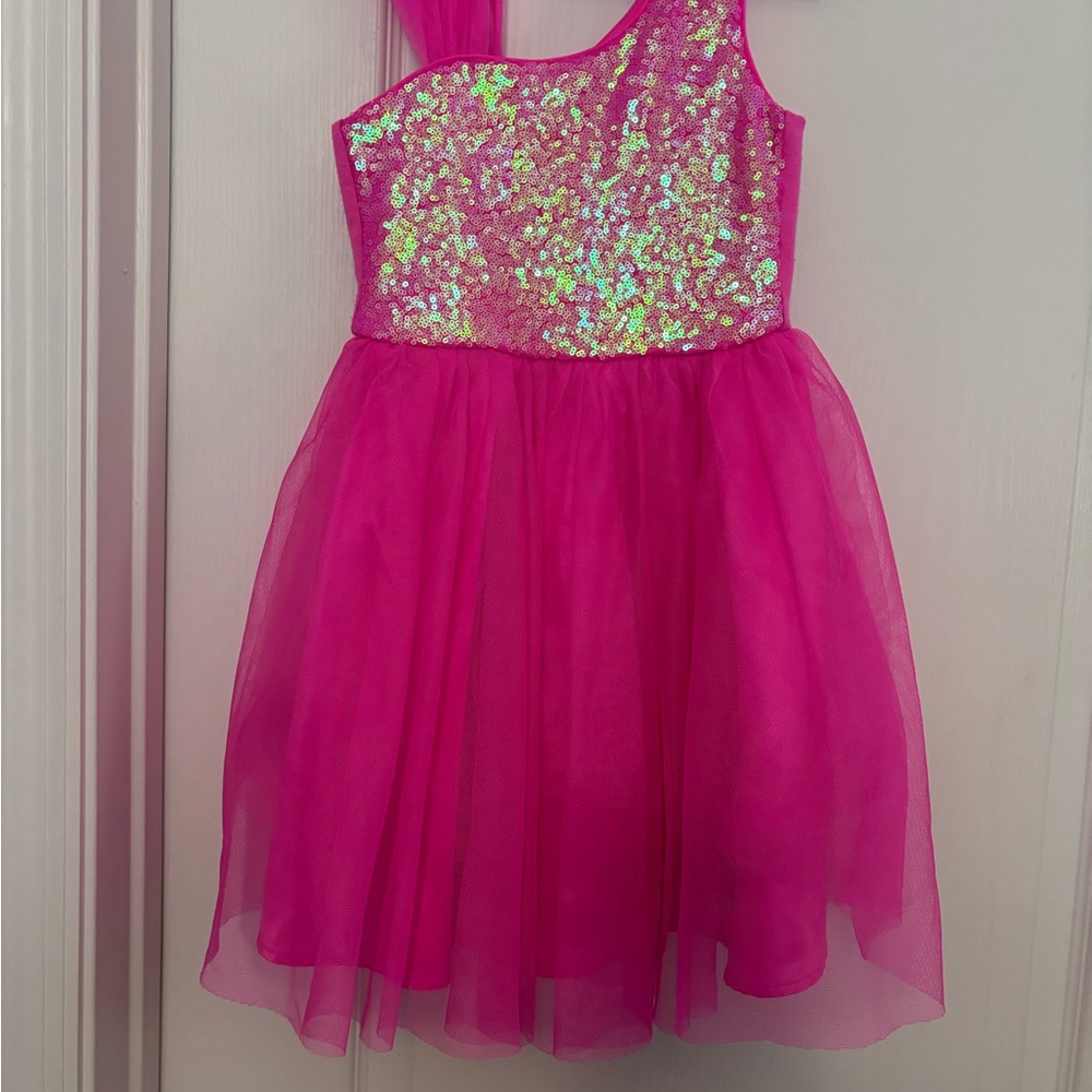 Cat & Jack Bright Hot Pink Girls Dress